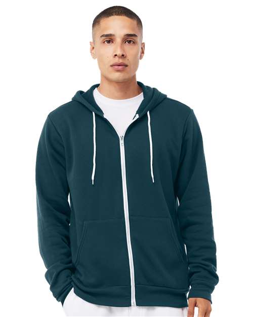 BELLA + CANVAS - Unisex Sponge Fleece Full-Zip Hoodie Sweatshirt - 3739