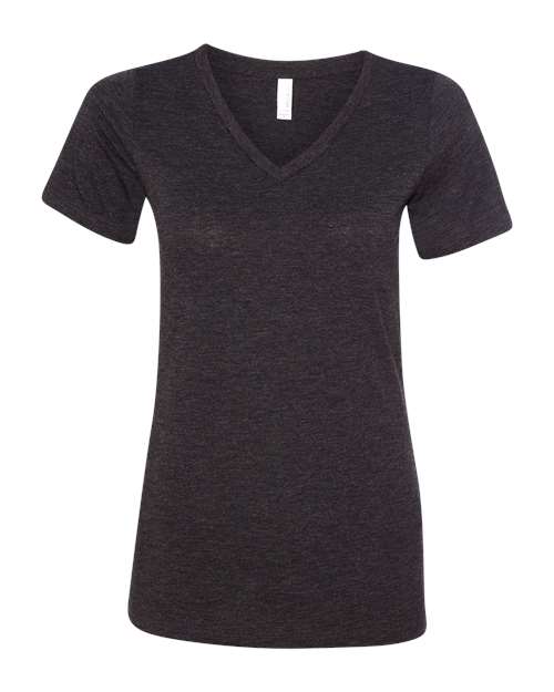 BELLA + CANVAS - Women's Relaxed Triblend Short Sleeve V-Neck Tee - 6415