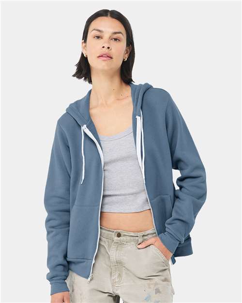BELLA + CANVAS - Unisex Sponge Fleece Full-Zip Hoodie Sweatshirt - 3739