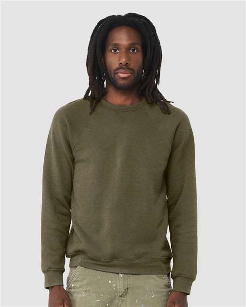BELLA + CANVAS - Unisex Sponge Fleece Raglan Crewneck Sweatshirt - 3901