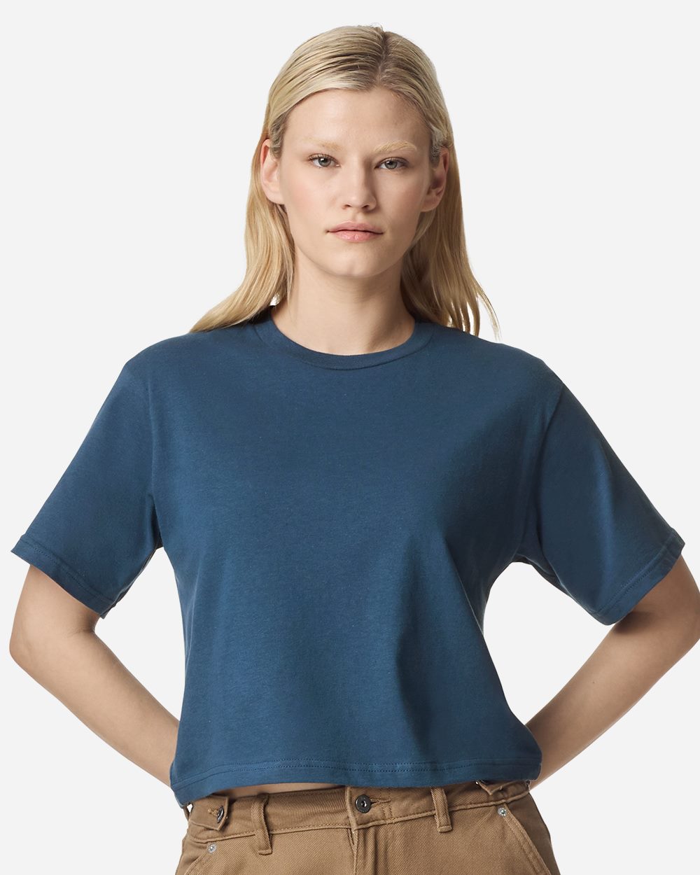 American Apparel - Women's Fine Jersey Mid-Length Boxy Tee - 102