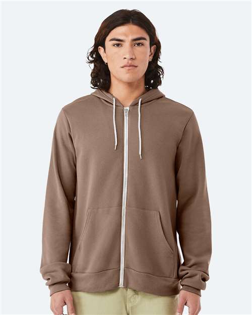 BELLA + CANVAS - Unisex Sponge Fleece Full-Zip Hoodie Sweatshirt - 3739