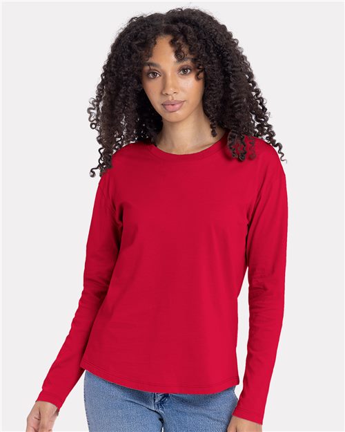 Next Level - Women's Cotton Relaxed Long Sleeve T-Shirt - 3911