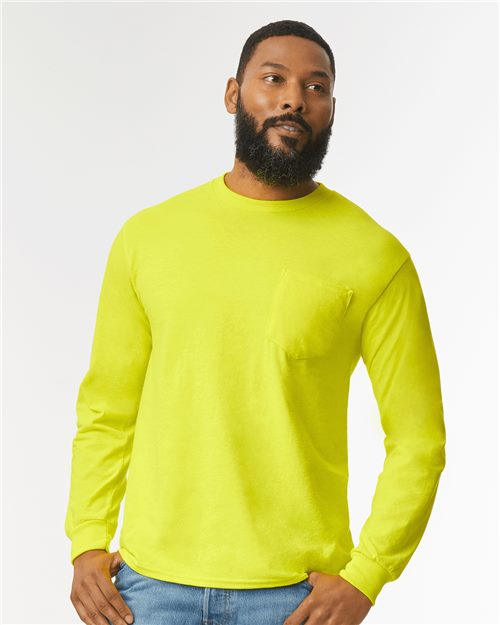 Gildan - Ultra Cotton® Long Sleeve Pocket T-Shirt - 2410