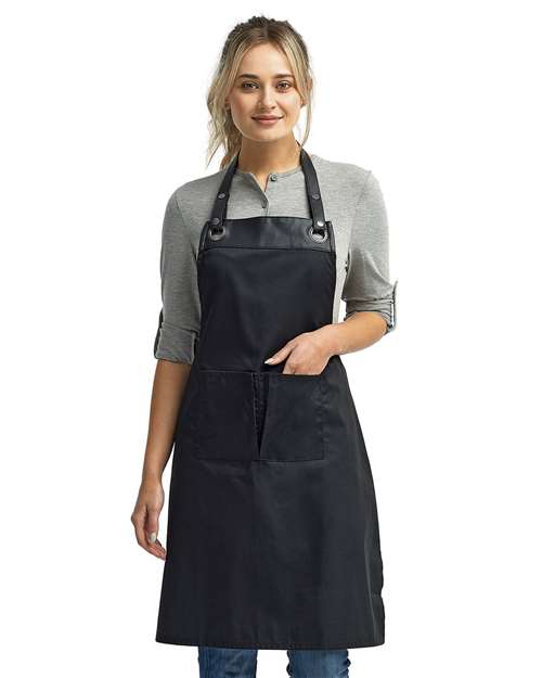 Artisan Collection by Reprime - Espresso Bib Apron with Pockets - RP123