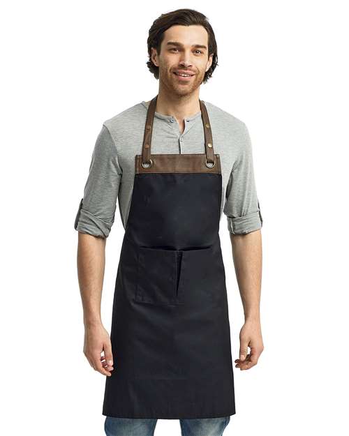 Artisan Collection by Reprime - Espresso Bib Apron with Pockets - RP123