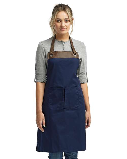 Artisan Collection by Reprime - Espresso Bib Apron with Pockets - RP123