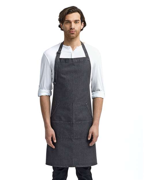 Artisan Collection by Reprime - Jeans Stitch Denim Bib Apron - RP126