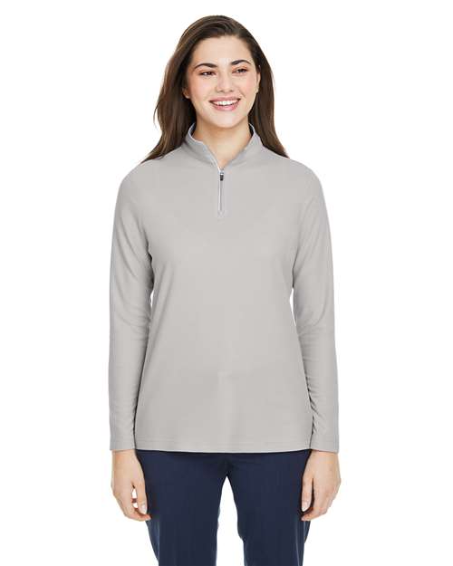 CORE365 - Women's Fusion ChromaSoft™ Pique Quarter-Zip Pullover - CE405W