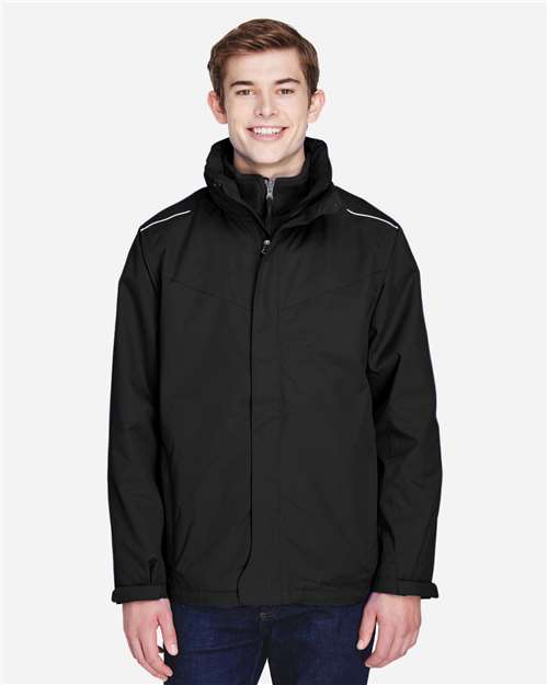 CORE365 - Men's Region 3-in-1 Jacket with Fleece Liner - 88205