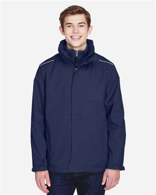 CORE365 - Men's Region 3-in-1 Jacket with Fleece Liner - 88205