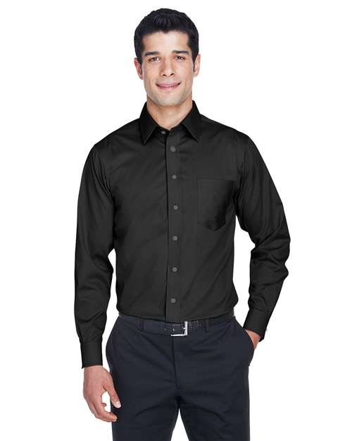 Devon & Jones - Men's Crown Collection® Solid Stretch Twill Woven Dress Shirt - DG530