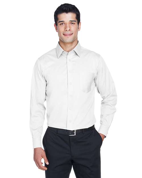 Devon & Jones - Men's Crown Collection® Solid Stretch Twill Woven Dress Shirt - DG530