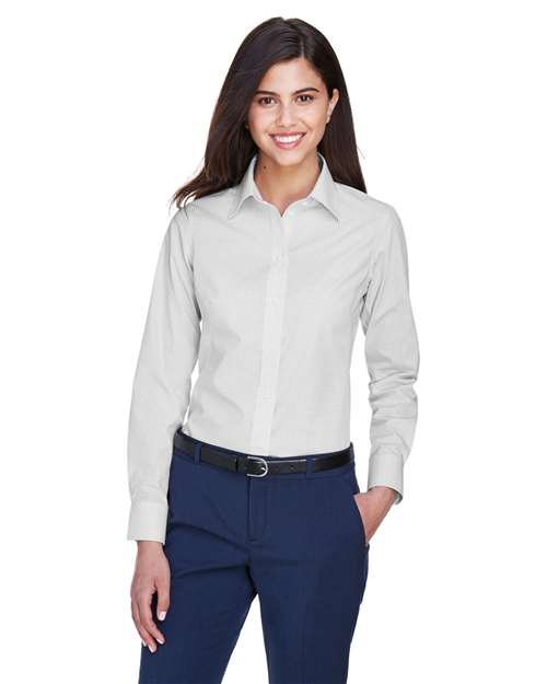 Devon & Jones - Women's Crown Collection® Gingham Check Woven Dress Shirt - D640W