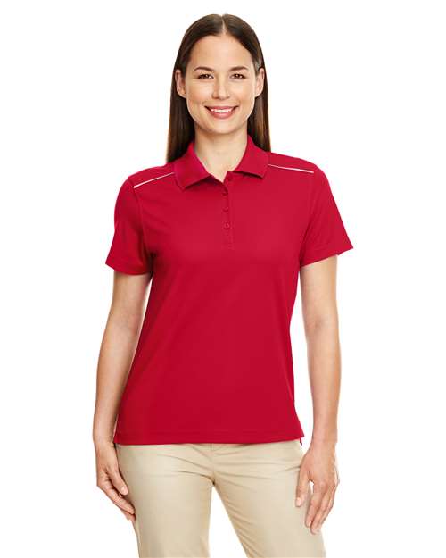 CORE365 - Women's Radiant Performance Piqué Polo with Reflective Piping - 78181R