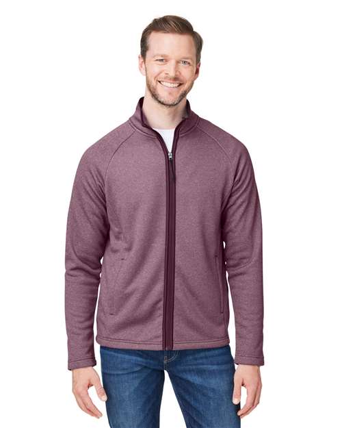 CORE365 - Venture Heathered Stripe Full-Zip - CE72