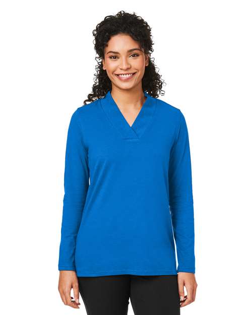 Devon & Jones - Women's Raleigh Shawl Collar Knit Top - DP121W