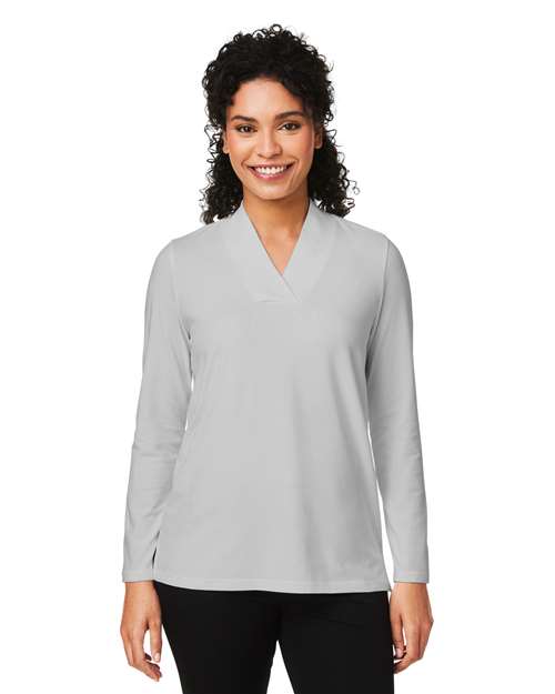 Devon & Jones - Women's Raleigh Shawl Collar Knit Top - DP121W