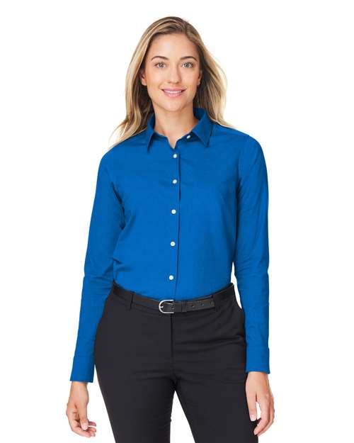 Devon & Jones - Women's CrownLux Performance® Spencer Poplin Dress Shirt - DG505W