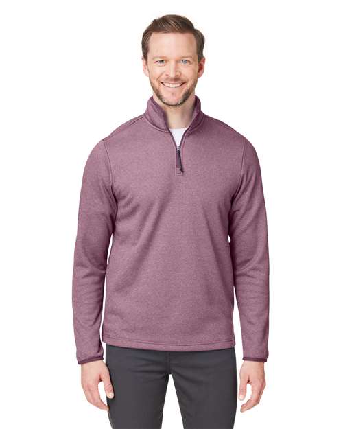 CORE365 - Venture Heathered Stripe Quarter-Zip Pullover - CE73