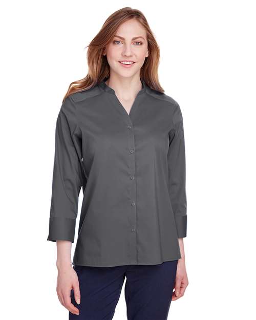 Devon & Jones - Women's Crown Collection® Stretch Broadcloth Three-Quarter Sleeve Blouse - DG560W