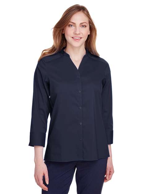 Devon & Jones - Women's Crown Collection® Stretch Broadcloth Three-Quarter Sleeve Blouse - DG560W