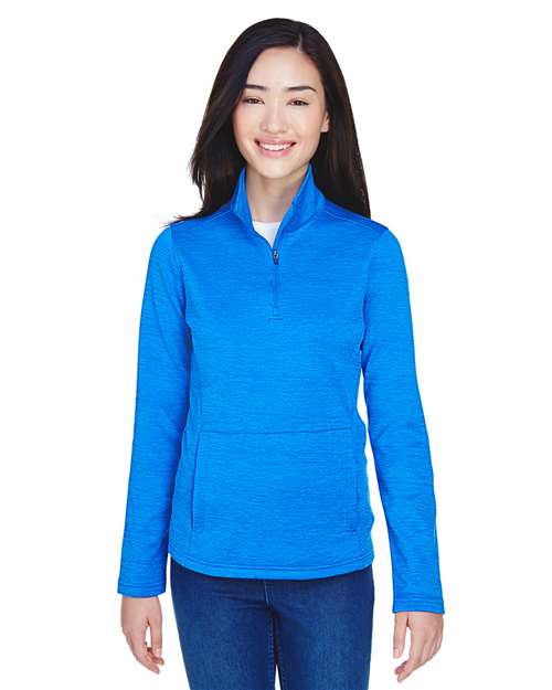 Devon & Jones - Women's Newbury Mélange Fleece Quarter-Zip Pullover - DG798W