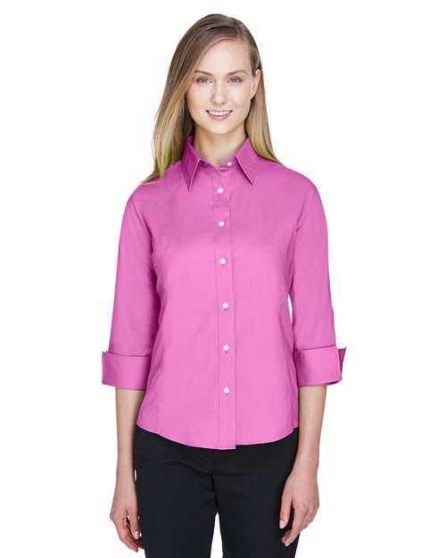 Devon & Jones - Women's Perfect Fit™ Three-Quarter Sleeve Stretch Poplin Dress Shirt - DP625W