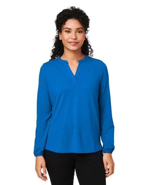 Devon & Jones - Women's Raleigh Half-Placket Knit Top - DP122W