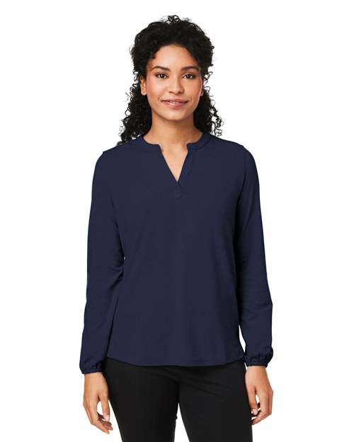 Devon & Jones - Women's Raleigh Half-Placket Knit Top - DP122W