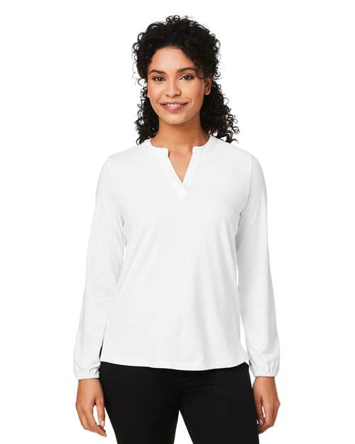 Devon & Jones - Women's Raleigh Half-Placket Knit Top - DP122W