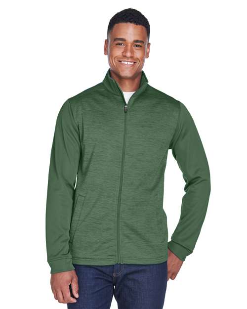 Devon & Jones - Newbury Colorblock Mélange Fleece Full-Zip jacket - DG796