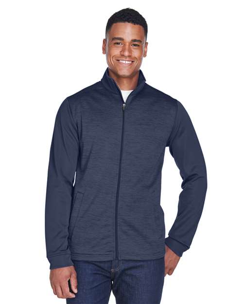 Devon & Jones - Newbury Colorblock Mélange Fleece Full-Zip jacket - DG796