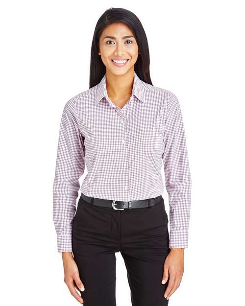 Devon & Jones - Women's CrownLux Performance® Micro Windowpane Woven Dress Shirt - DG540W