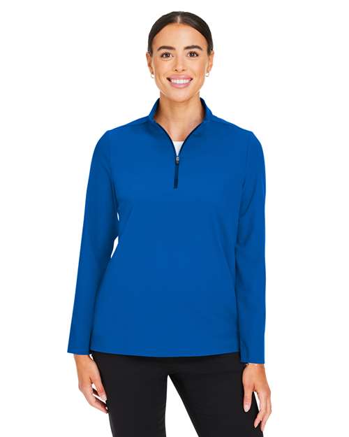 Devon & Jones - Women's CrownLux Performance® Windsor Welded Quarter-Zip Pullover - DG410W