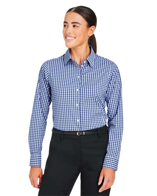 Devon & Jones - Women's CrownLux Performance® Gingham Dress Shirt - DG536W