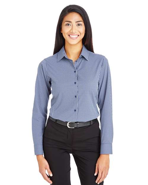 Devon & Jones - Women's CrownLux Performance® Tonal Mini Check Woven Dress Shirt - DG535W