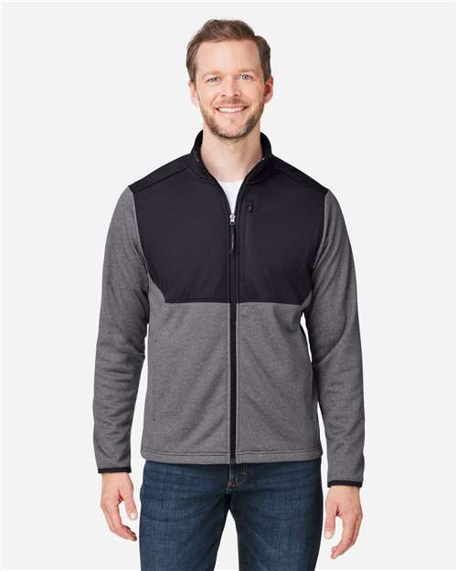 CORE365 - Men's Venture Heathered Stripe Hybrid Jacket - CE74