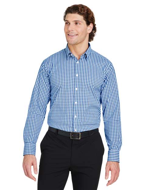 Devon & Jones - Men's CrownLux Performance® Gingham Dress Shirt - DG536