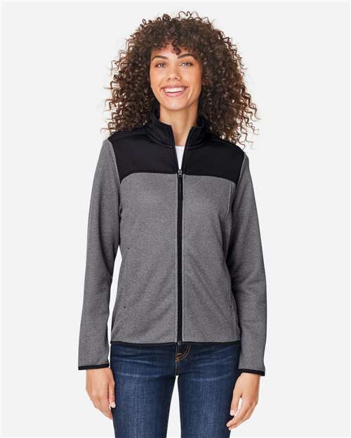 CORE365 - Women's Venture Heathered Stripe Hybrid Jacket - CE74W