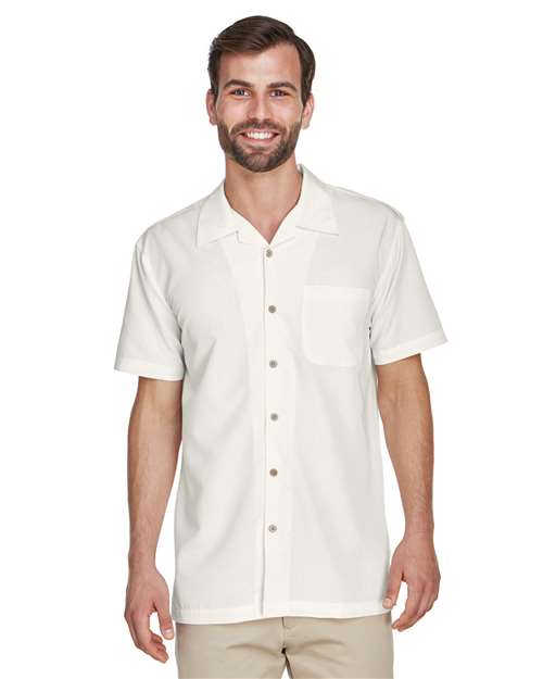 Harriton - Barbados Textured Camp Shirt - M560