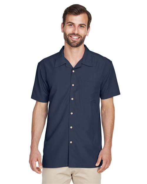 Harriton - Barbados Textured Camp Shirt - M560