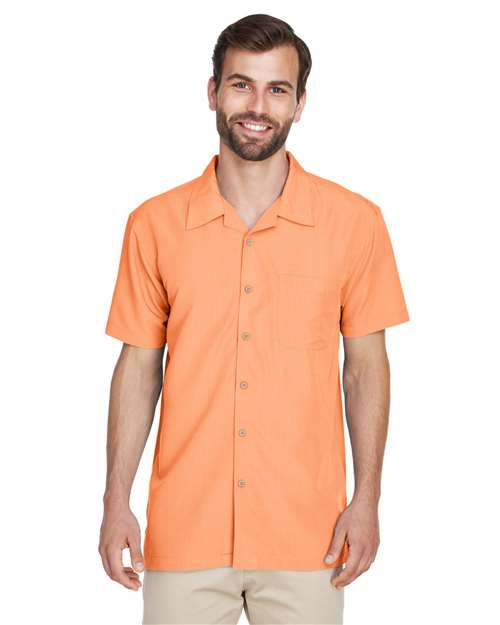 Harriton - Barbados Textured Camp Shirt - M560