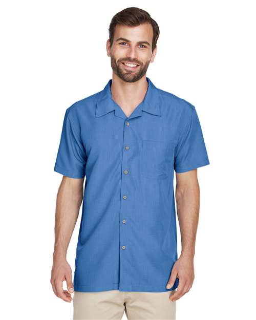 Harriton - Barbados Textured Camp Shirt - M560