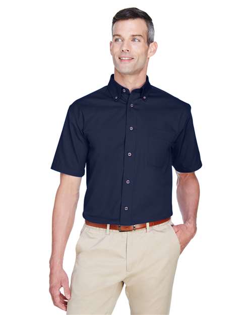 Harriton - Men's Easy Blend™ Twill Dress Shirt with Stain-Release - M500S