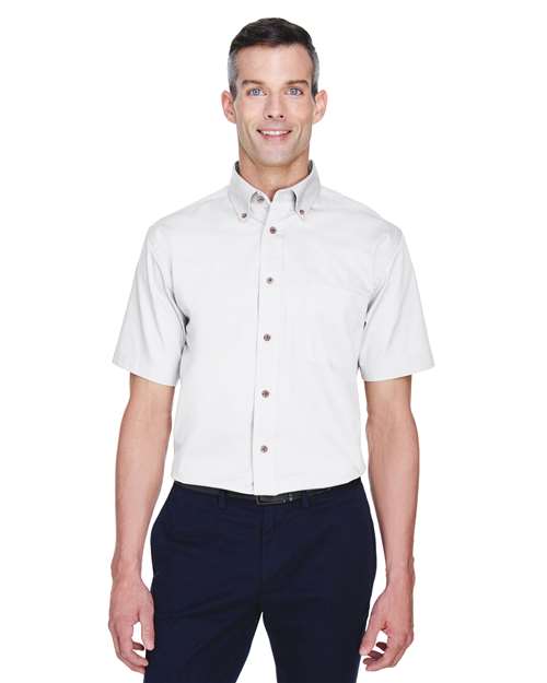 Harriton - Men's Easy Blend™ Twill Dress Shirt with Stain-Release - M500S