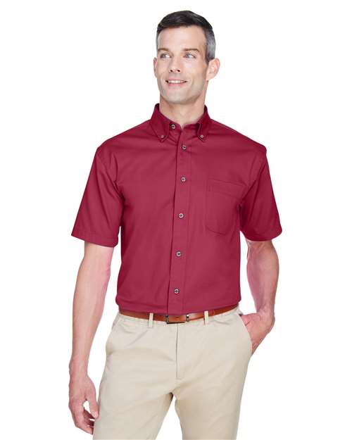 Harriton - Men's Easy Blend™ Twill Dress Shirt with Stain-Release - M500S