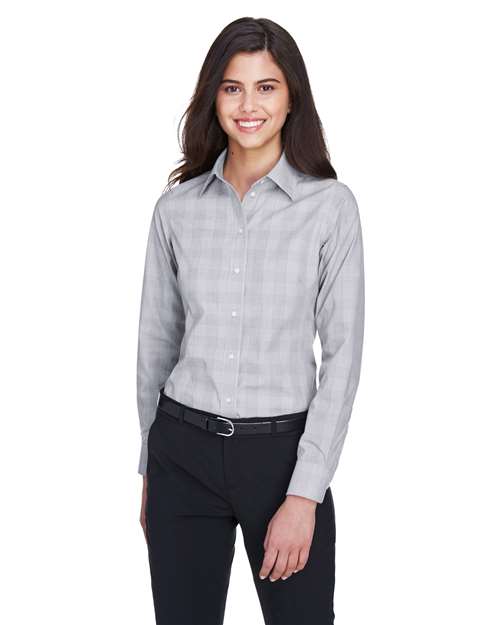 Devon & Jones - Women's Crown Collection® Glen Plaid Woven Dress Shirt - DG520W