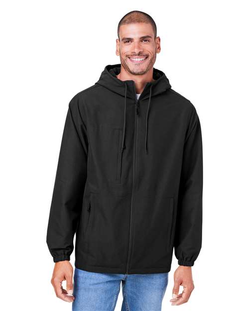 Harriton - Unisex Flex Twill Hooded Jacket - M73