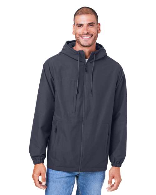 Harriton - Unisex Flex Twill Hooded Jacket - M73
